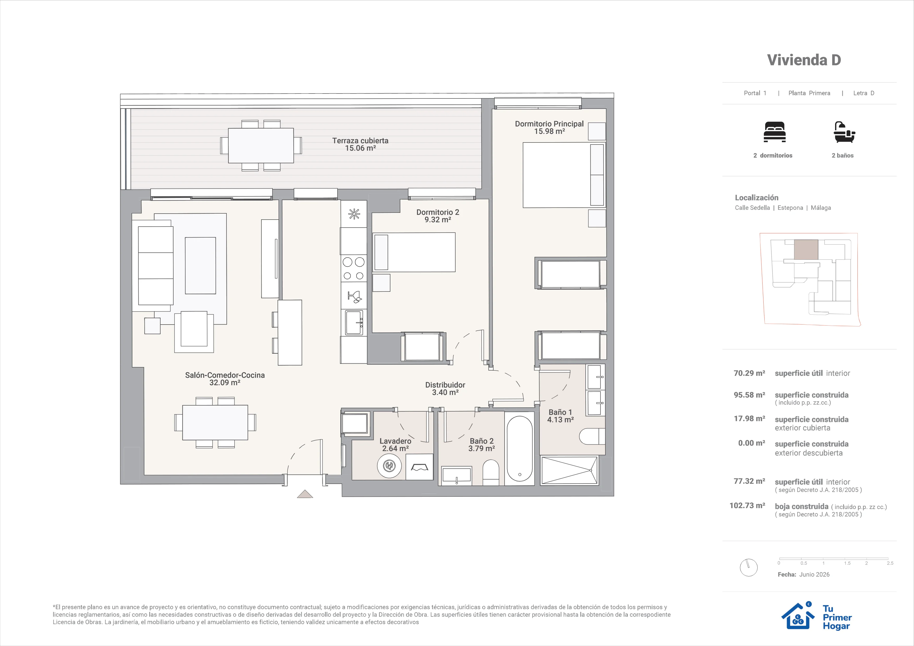 Plano de Vivienda Primero·D