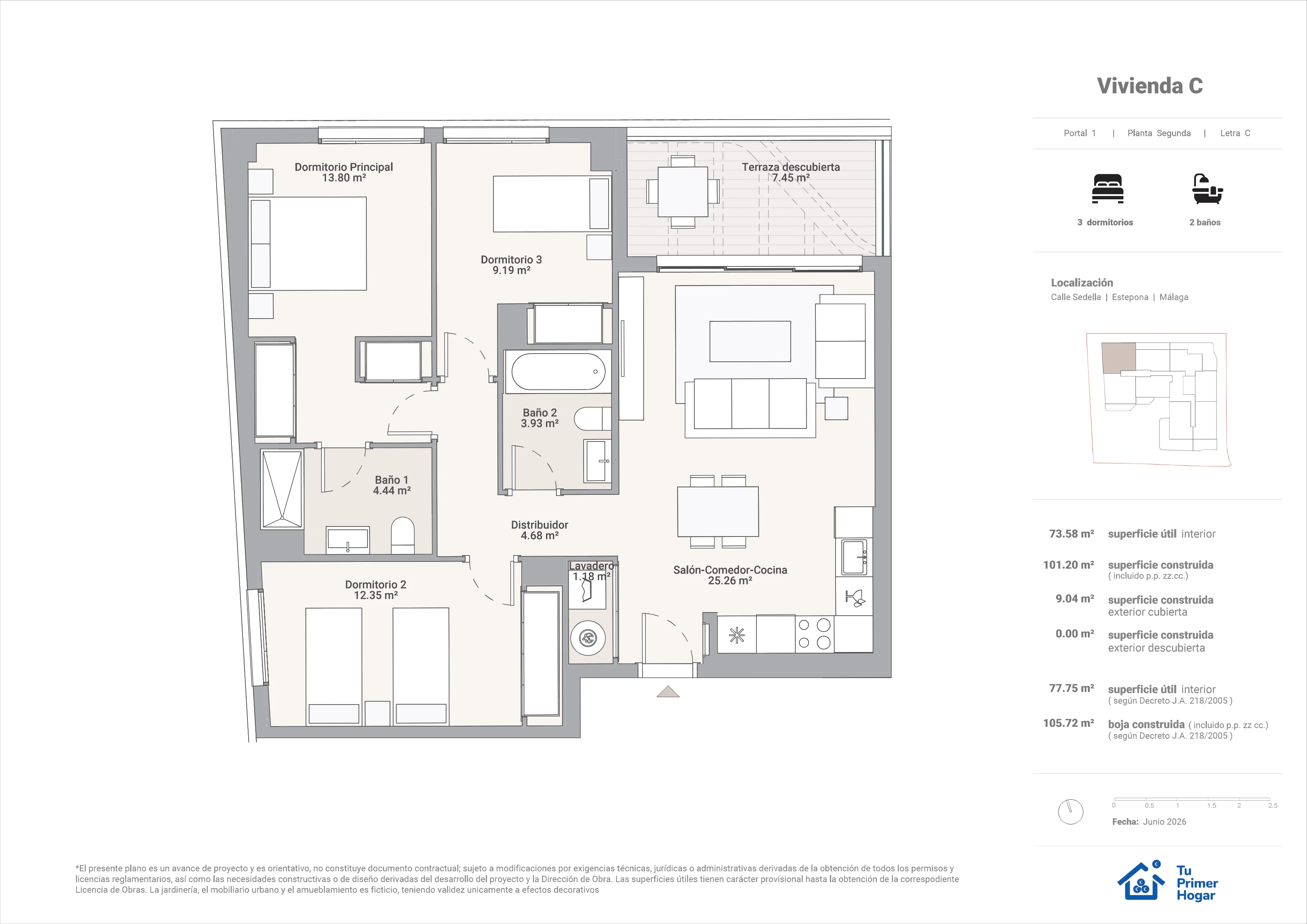 Plano de Vivienda Segundo·C